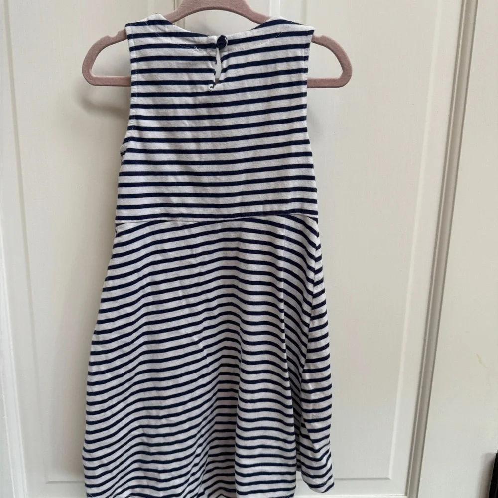 Carter's 3T Girls Navy and White Striped Tank Top High Low Dress